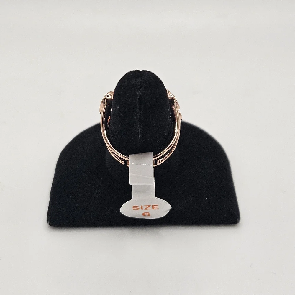 BP OG Ring RG68740 "A Most Clever Path" Diamond CZ On Rose Gold - Size 6 - Picture 3 of 6